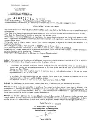 RD 50 - 993 St Affrique Fête De La Musique - A 26 R 0371