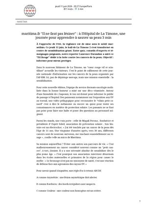 Web1 Maritima Fr Il Ne Faut Pas Lésiner _ à L'Hôpital De La Timone, Une Journée Pour Apprendre à Sauver 11062026