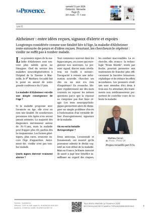 La Provence Alzheimer _ Entre Idées Reçues, Signaux D’alerte Et Espoirs 13062026