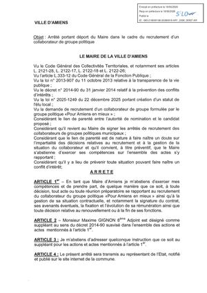 AR- 2026 00937 Arrêté Portant Déport Du Maire Dans Le Cadre Du Recrutement D'un Collaborateur De Groupe Politique