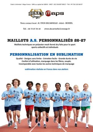 Maillots As Colleges 2026 YD