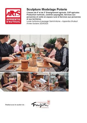 Livret Sculpture Modelage Poterie 2024-2025