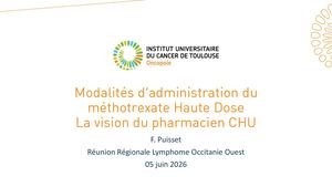 RR LYM ouest 26 : Modalités Métho La Vision Pharmacien Chu - Florent Puisset