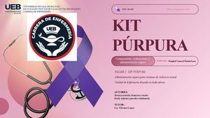 Kit Púrpura Indicación Y Seguridad Hospitalaria