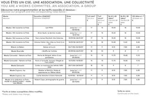 Toute Programmation Et Tarif Cse 2026 2027
