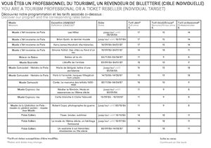 Toute Programmation Et Tarif Pro 2026 2027