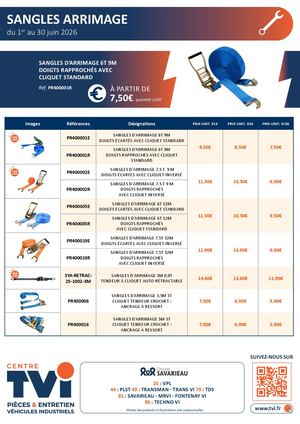 Promo Sangles Juin 26