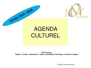 Actualités culturelles et artistiques 2025-2026