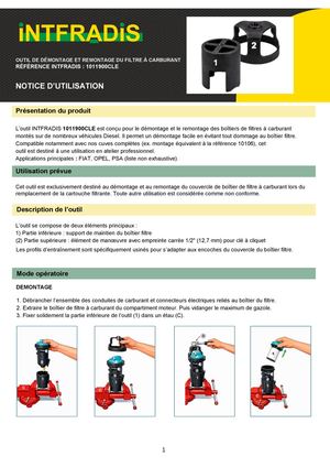 Notice De Montage outil intfradis
