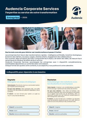 Fiche Présentation Offre Corporate Services