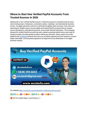 Top 31 Reliable Verified Pay Pal Account Providers In 2026 – Trusted Access