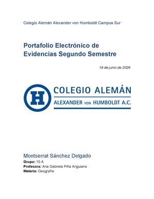 Portafolio De Actividades Segundo Semestre