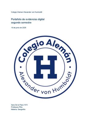 Portafolio De Evidencias 2°semestre