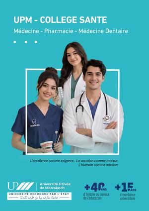 Brochure COLLEGE SANTE UPM