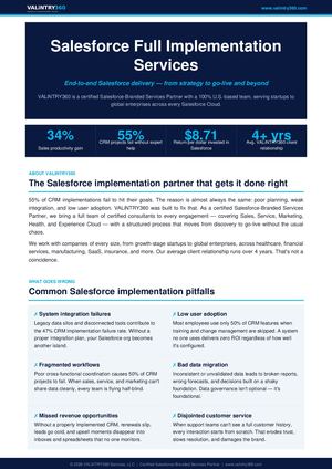 Salesforce Full Implementation Services