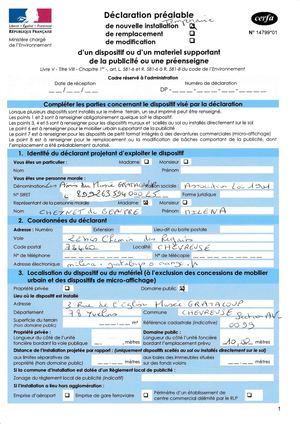 Cerfa Signe