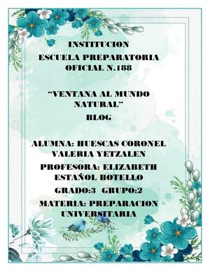 Blog Huescas Coronel Valeria Yetzalen