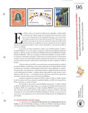 Bicentenario De La Independencia De Colombia Exposición Filatélica Binacional Colombia España