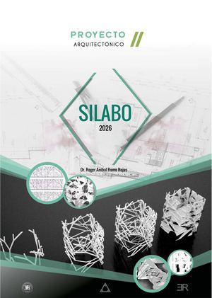 Silabo Proyecto Arquitectónico II
