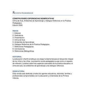 REVISTA PEDAGOGICA
