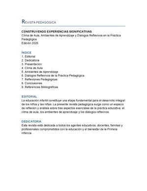 Revista Pedagogica Para Ajustar