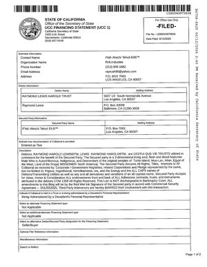 UCC Financing Statement a.