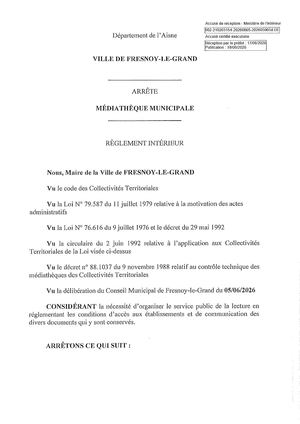 Règlement Intérieur 2026