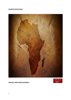 E Arthur Assi Afrique, Mon Amour (Lire En Ligne)