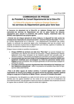 Vigilance Orange Canicule