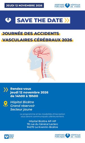 2026 06 18 Save The Date Journée Des Avc à L'hôpital Bicêtre Le 12 Novembre 2026