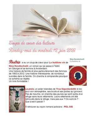 Café Coups De Coeur 12 Juin 2026