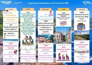 Prog 22 26 Juin