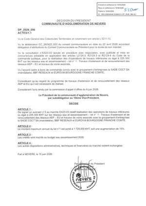 DP 2026 090 Marches Assainissement Lot1 Reseau AEP