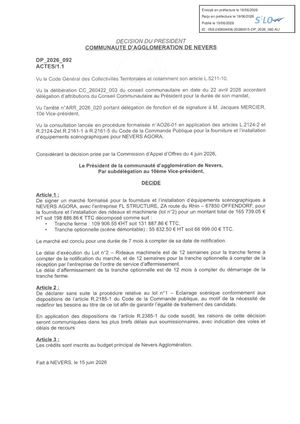 DP 2026 092 Marches Equipement Sceno Nevers Agora