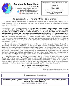 2026 06 21 Messe Soir St Marceau et Dimanche Saint-Denis
