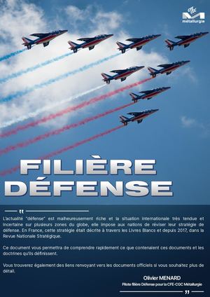 Introduction à la filière Défense