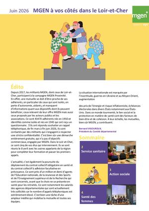 MGEN à vos côtés dans le Loir-et-Cher - Juin 2026
