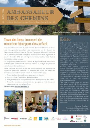 Newsletter Ambassadeur des Chemins