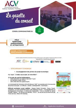 GAZETTE DU CONSEIL - 23 juin 2026