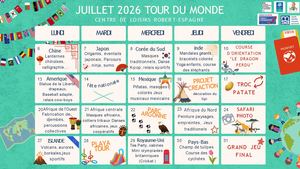 Planning Juillet Robert Espagne