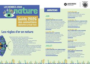 Plaquette Rendez Vous Nature Aveyron