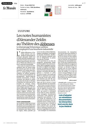 Article Le Monde - Prendre soin