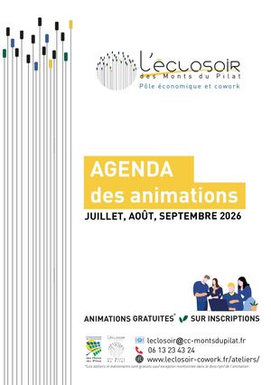 Agenda des animations - Economie des Monts du Pilat