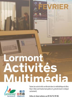 Flyer Activités multimédia février (exercice)