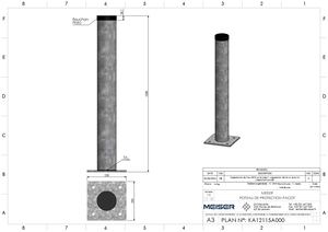 Ka12115a000 A Poteau De Protection Pacot
