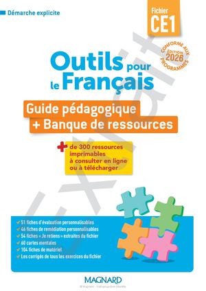 Outils pour le Français CE1 (2026) - Fichier - Guide pédagogique + Banque de ressources - Extrait