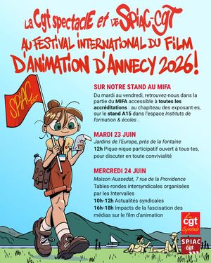 Programme Festival Annecy 2026 Cgt Spectacle Spiac Cgt