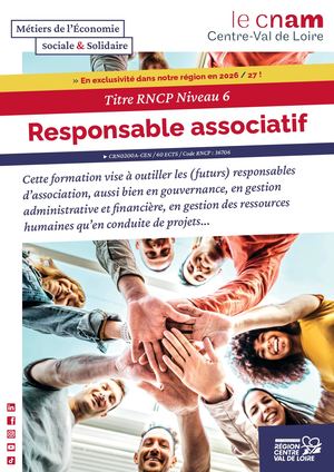 Responsable associatif - Titre RNCP Niveau 6
