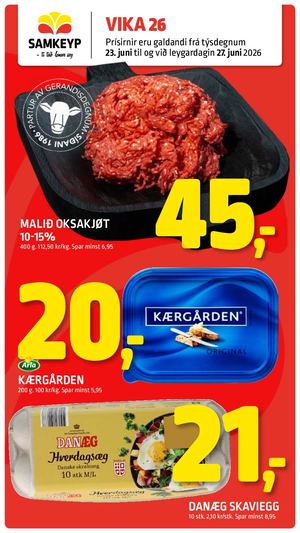 Samkeyp tilboðsblað vika 26 2026
