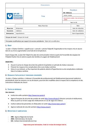 Plan Canicule 2026 Cfx